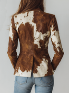 Manuela - Vintage Animal Print Blazer