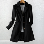 Abrigo trench mujer elegante rosa vintage – ligero y versátil