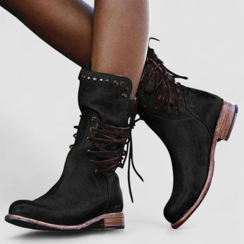 Raquel | Botines Vintage con Cordones