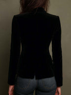María - Embroidered Blazer with Multicolour Floral Print