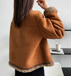 Chaqueta mujer con forro borrego – una elegante chaqueta de invierno