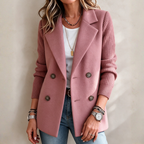 Carla | Blazer Elegante con Mangas de Punto