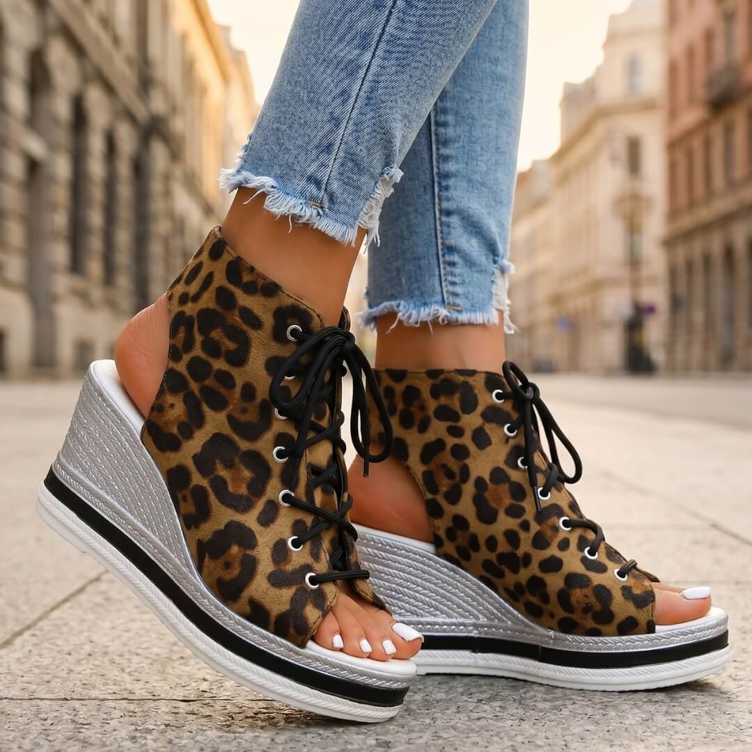 Sandalias con cuña