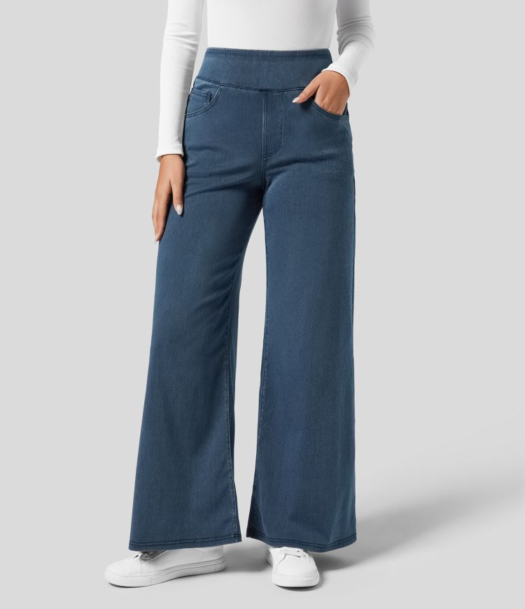 Estela | Pantalón con cintura alta y corte ancho diseño suelto