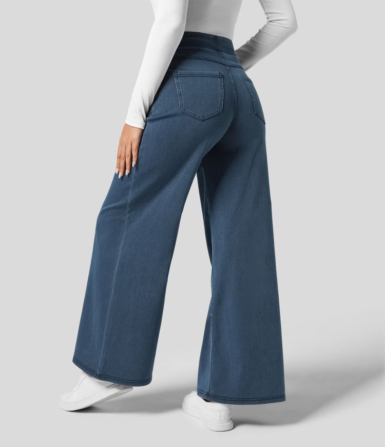Estela | Pantalón con cintura alta y corte ancho diseño suelto