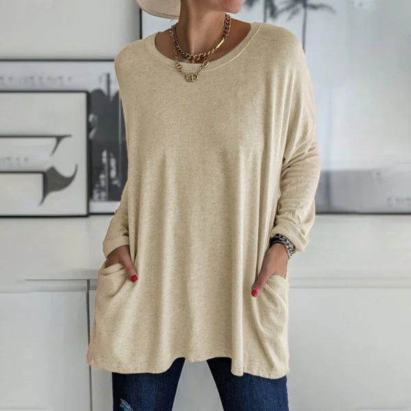 Aris | Blusa de Manga Larga con Ajuste Relajado para Mujer
