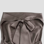 Arisenda | Top halter elegante de satén de mujer | Lazo