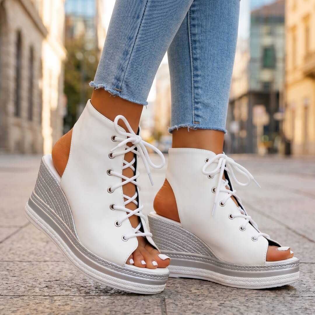 Sandalias con cuña