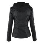 Chaqueta elegante mujer con capucha y cremallera – chaqueta moderna mujer
