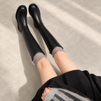 Carlota | Botas altas elegantes con cremallera lateral