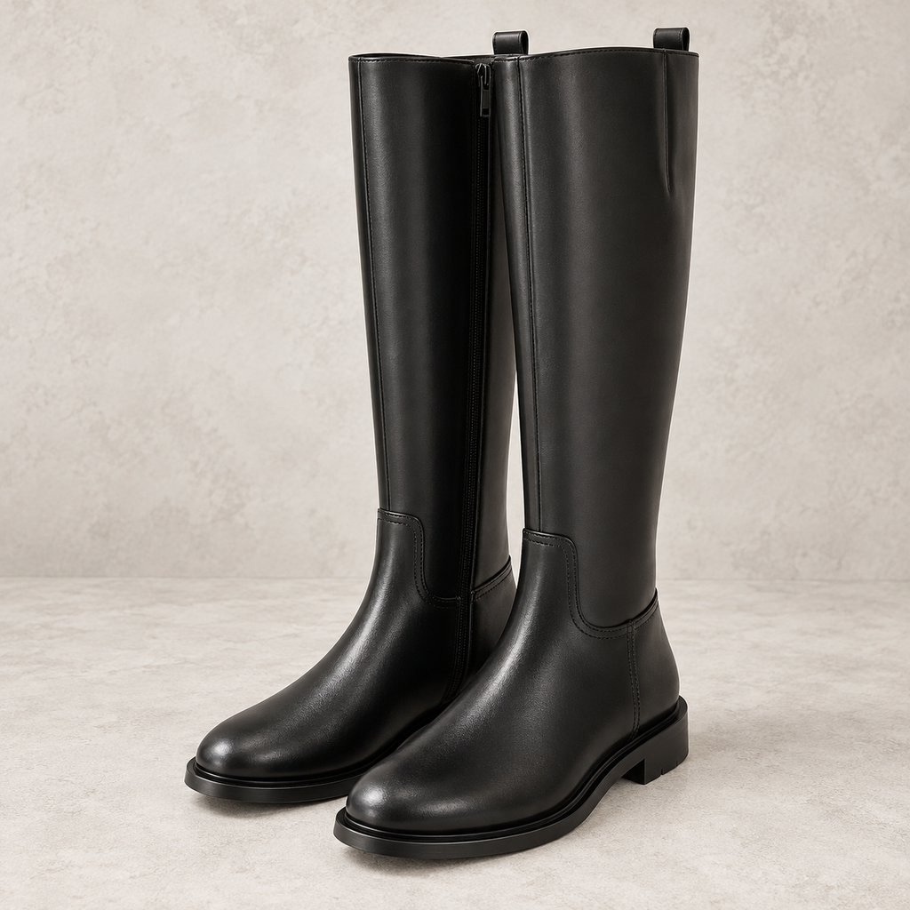 Carlota | Botas altas elegantes con cremallera lateral