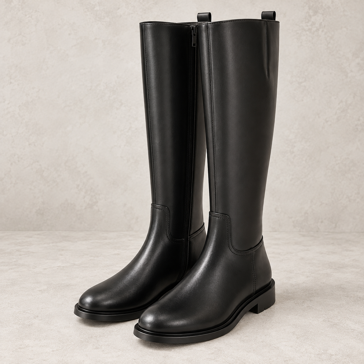 Carlota | Botas altas elegantes con cremallera lateral