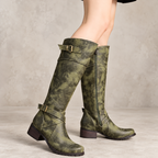 Valeria | Botas altas con hebillas y tacón cómodo