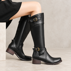 Valeria | Botas altas con hebillas y tacón cómodo