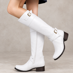 Valeria | Botas altas con hebillas y tacón cómodo