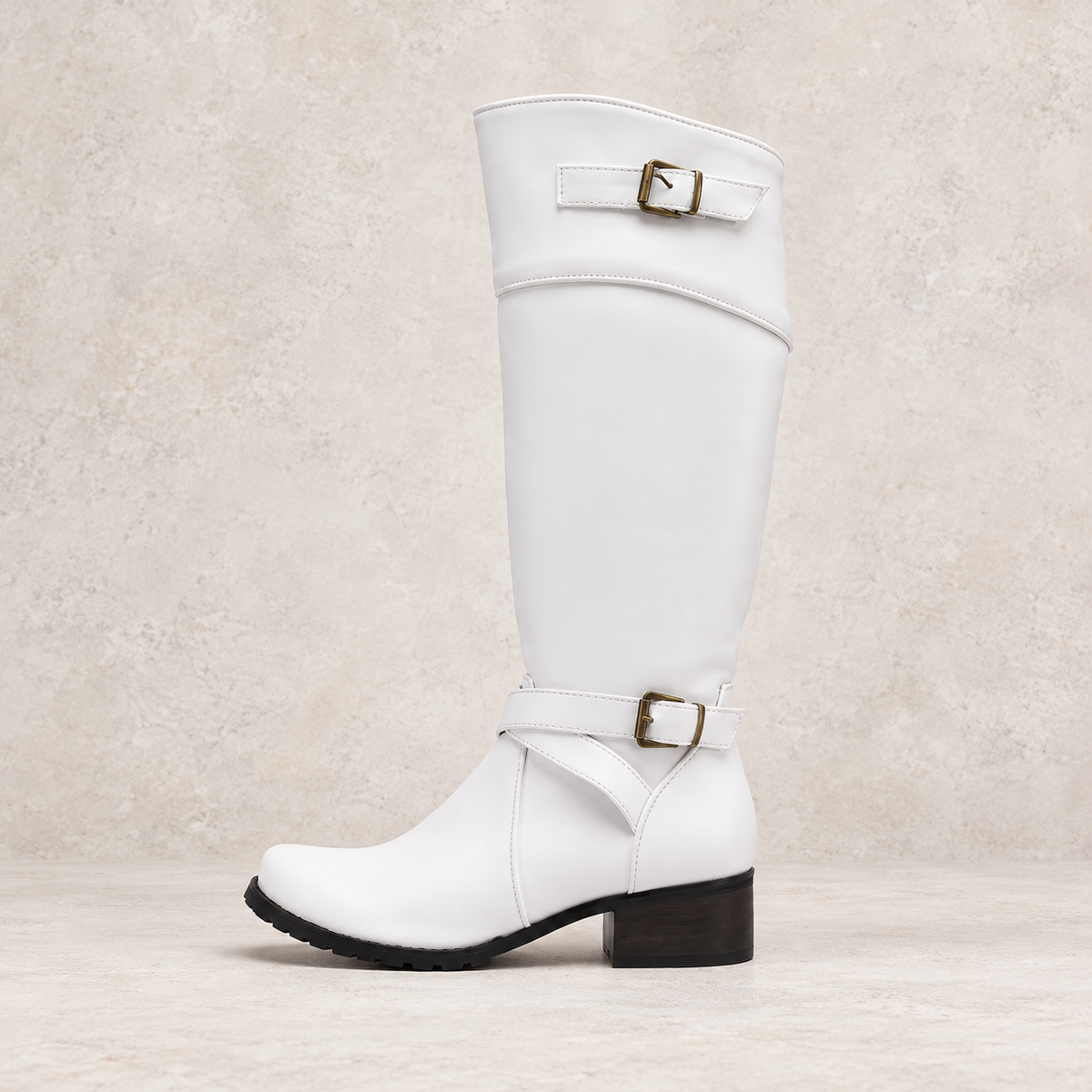 Valeria | Botas altas con hebillas y tacón cómodo
