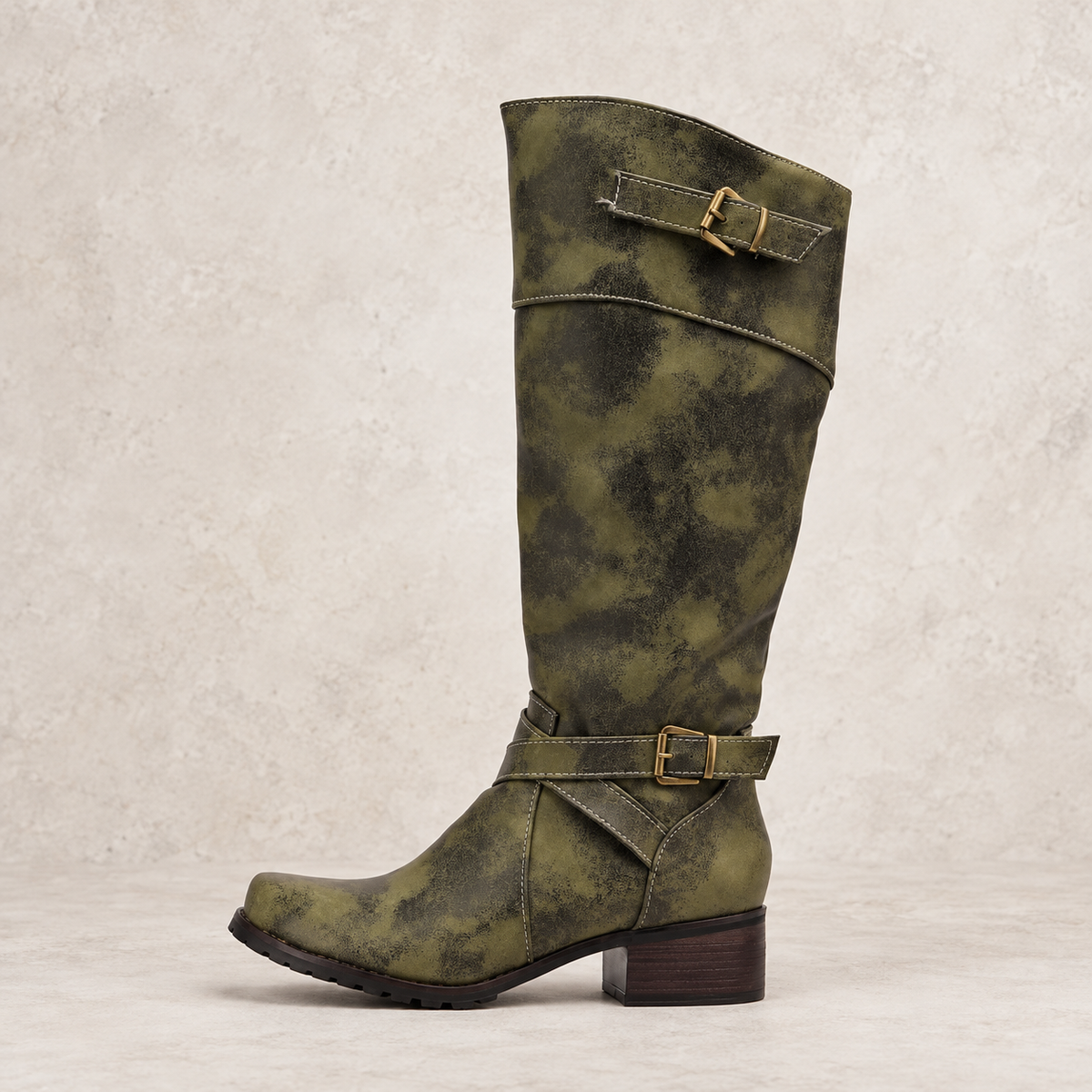 Valeria | Botas altas con hebillas y tacón cómodo