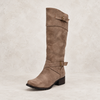 Valeria | Botas altas con hebillas y tacón cómodo