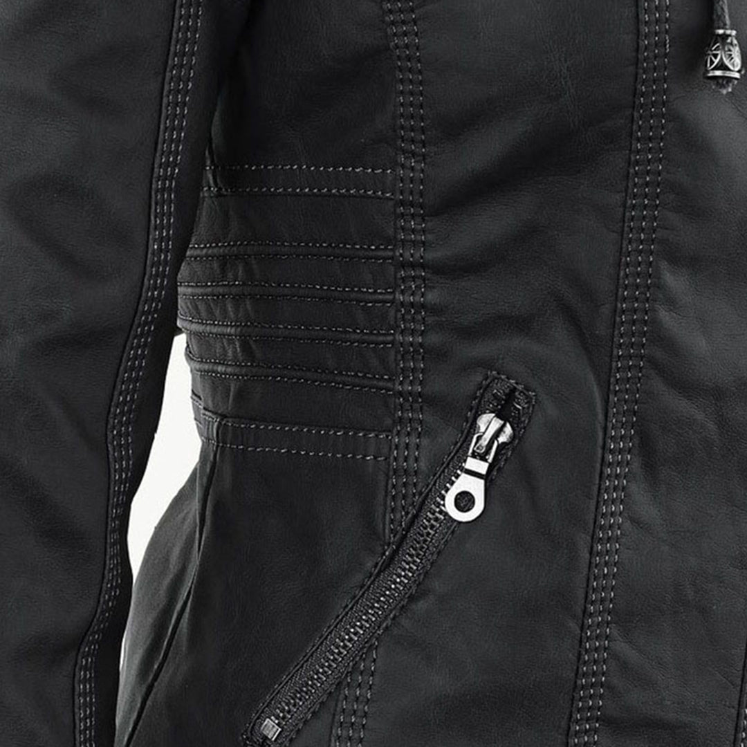 Chaqueta elegante mujer con capucha y cremallera – chaqueta moderna mujer