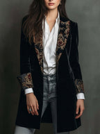 Marta - Fitted Blazer with Baroque Print