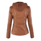 Chaqueta elegante mujer con capucha y cremallera – chaqueta moderna mujer