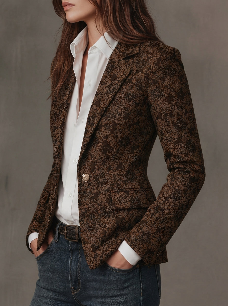 Antonia - Paisley Jacquard Blazer