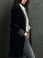 Marta - Fitted Blazer with Baroque Print
