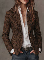Antonia - Paisley Jacquard Blazer