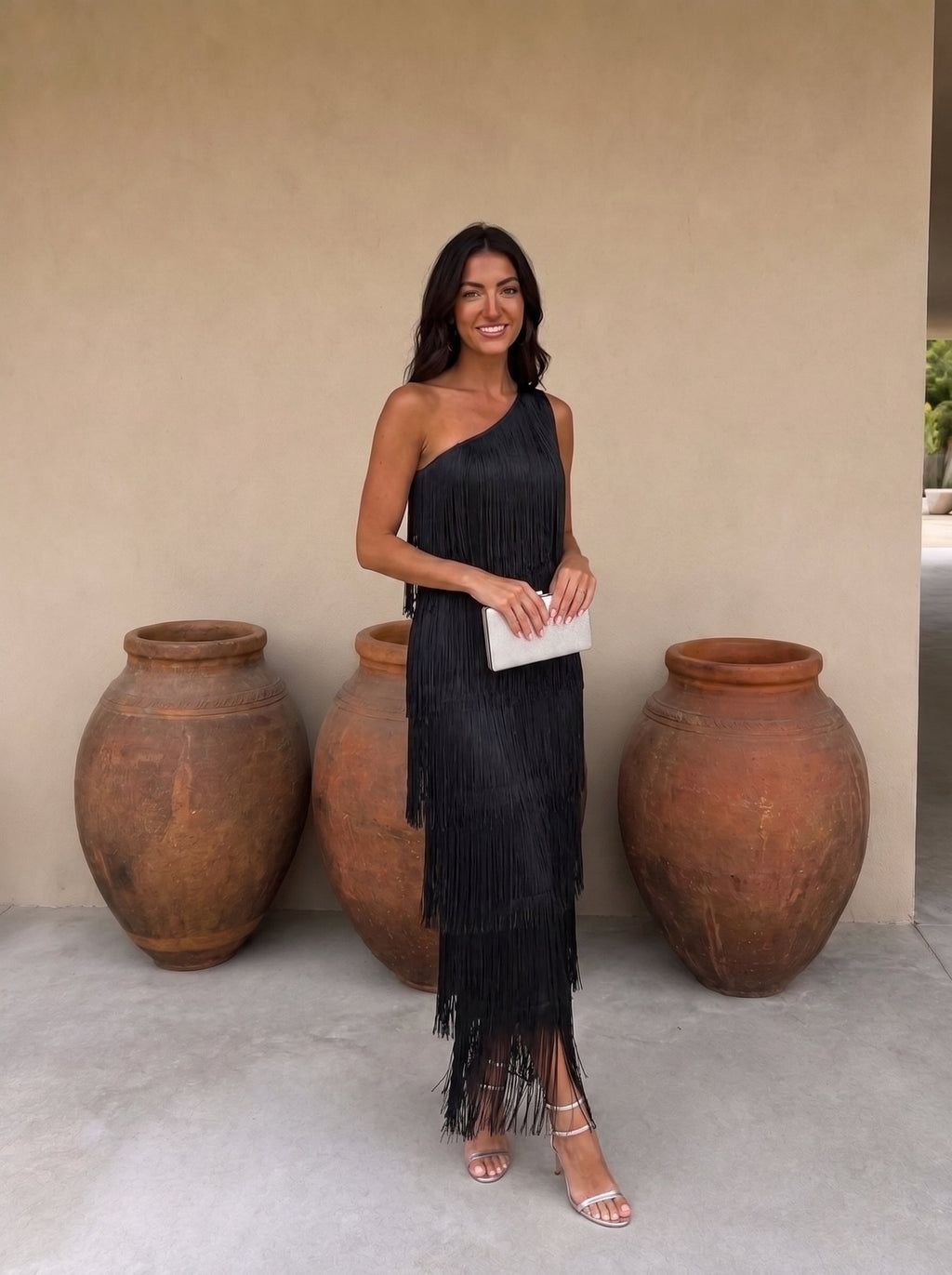 Vestido con Flecos