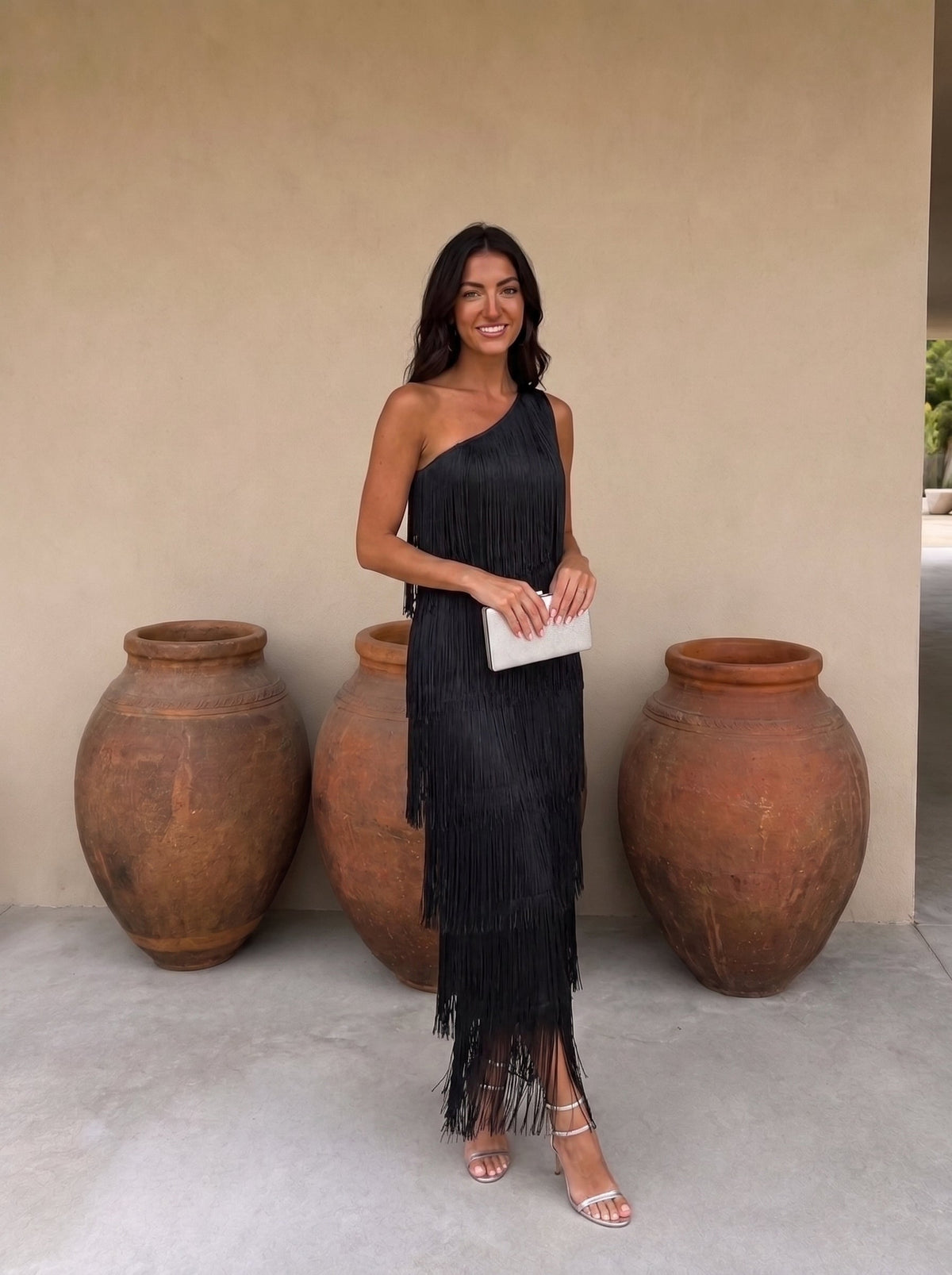 Vestido con Flecos