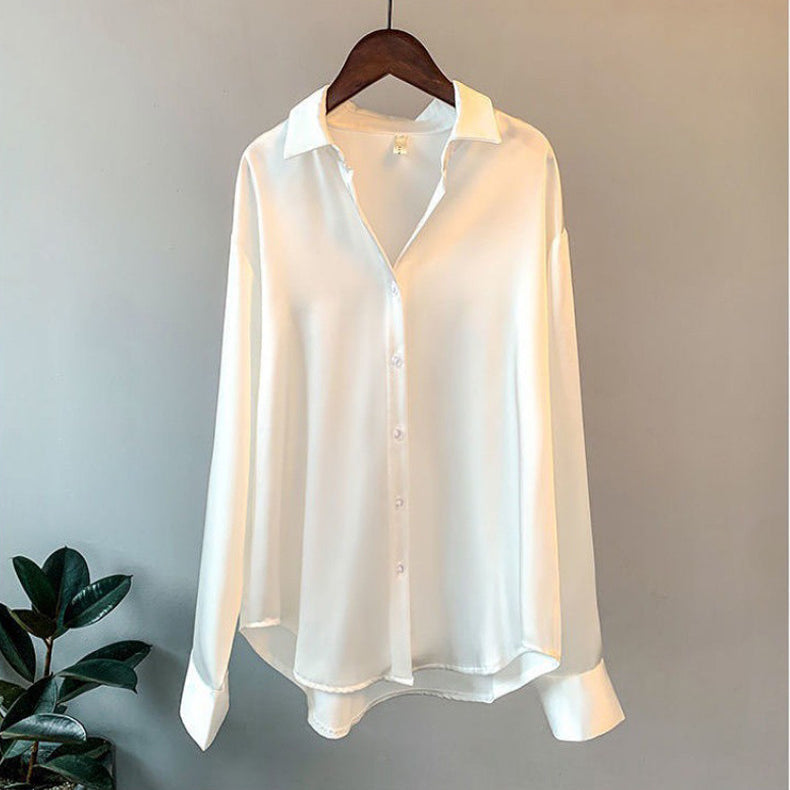 Taliora | Blusa de manga larga para mujer con botones y cuello en punta | Clásica