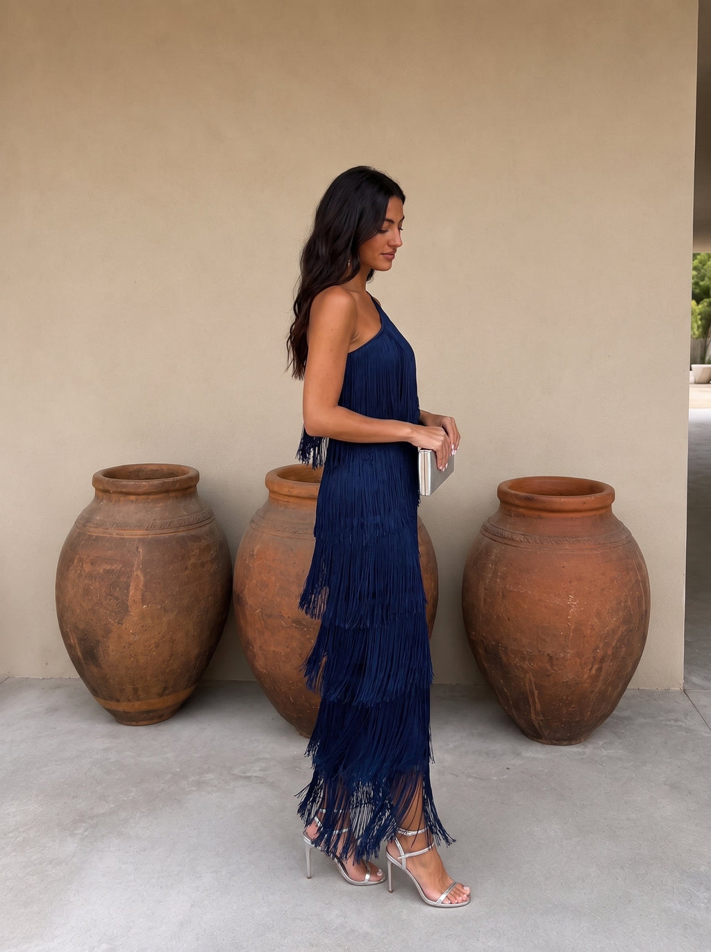Vestido con Flecos
