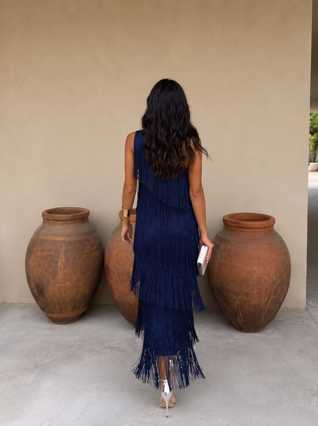 Vestido con Flecos