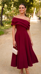Vestido Burdeos