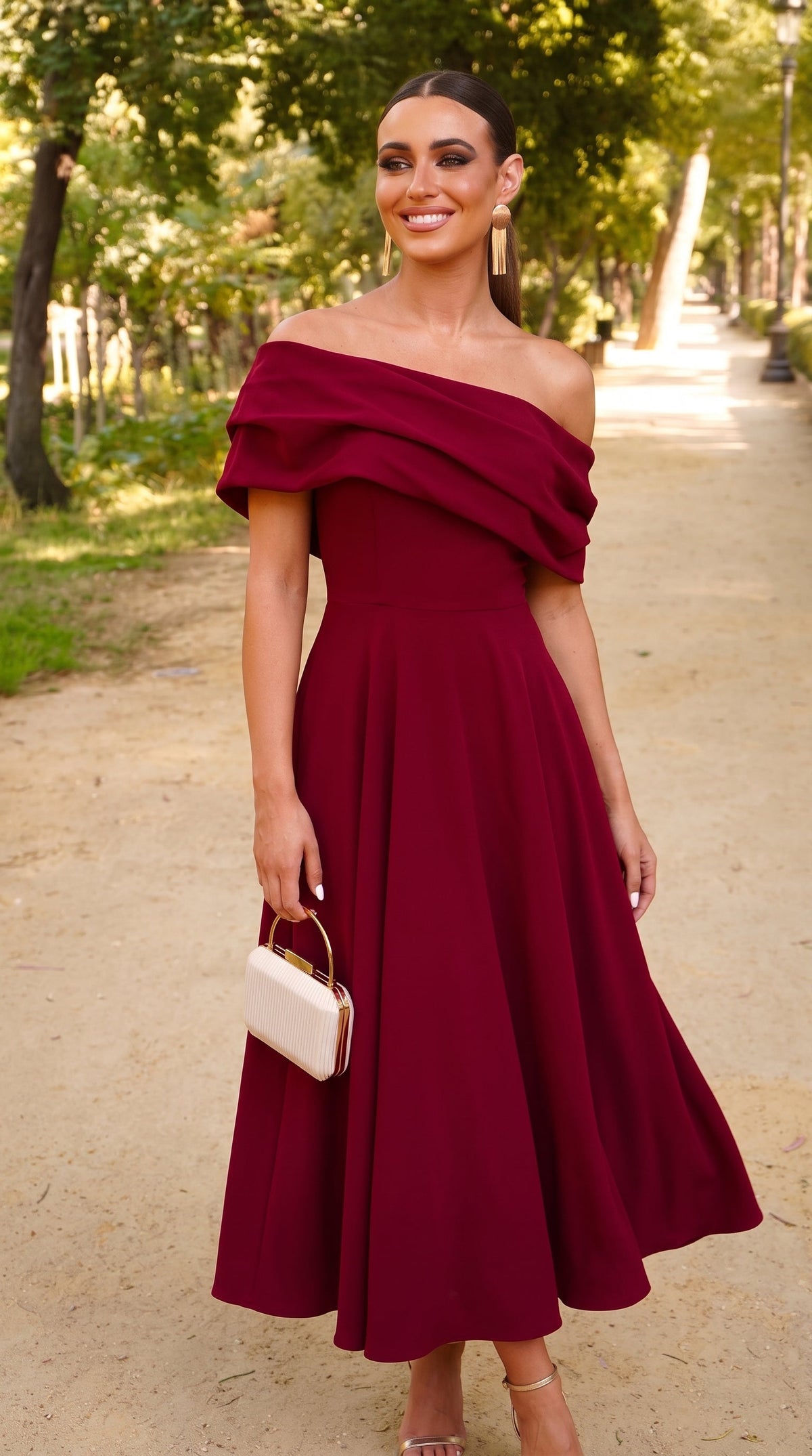 Vestido Burdeos