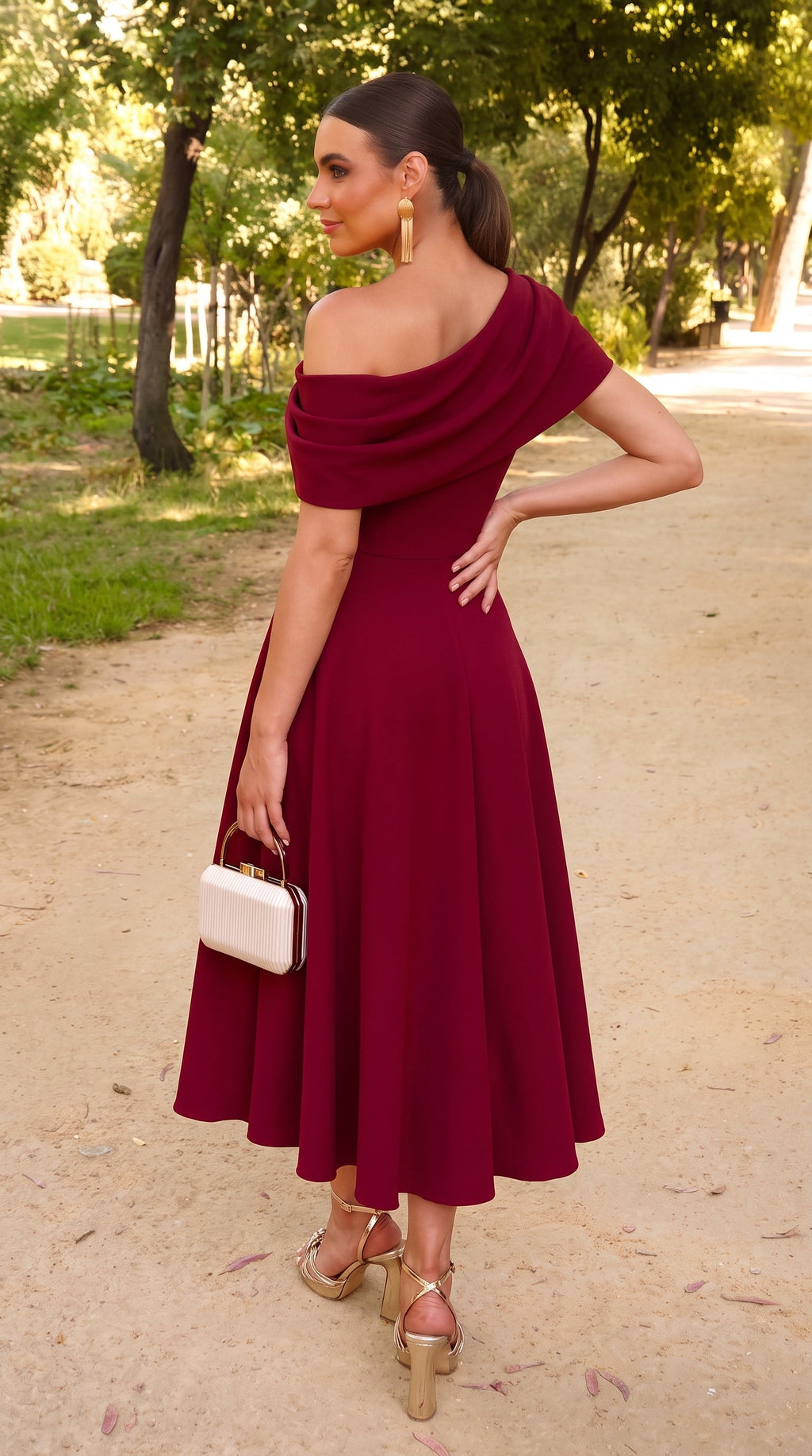 Vestido Burdeos