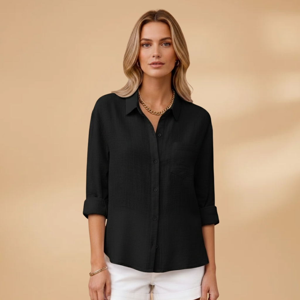 Silvia | Blusa para mujer con botones y manga corta