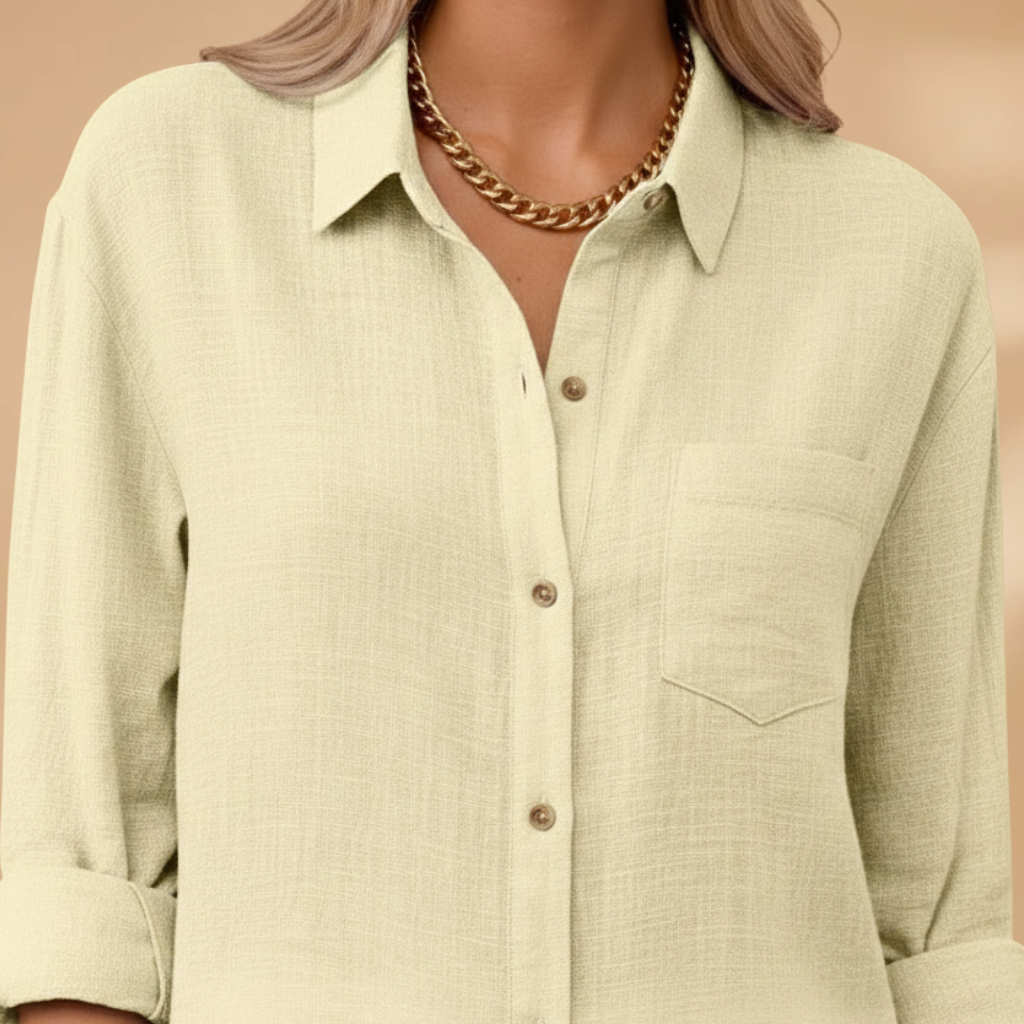 Silvia | Blusa para mujer con botones y manga corta