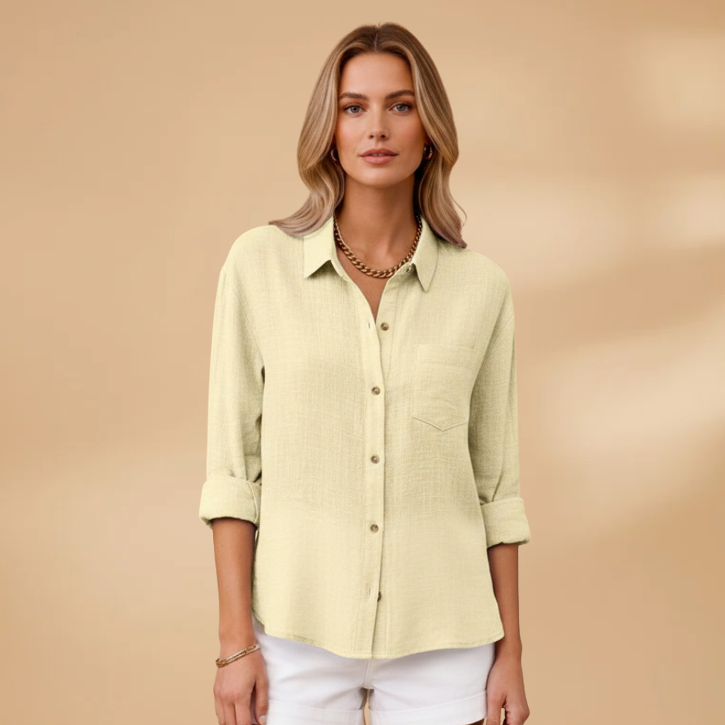 Silvia | Blusa para mujer con botones y manga corta