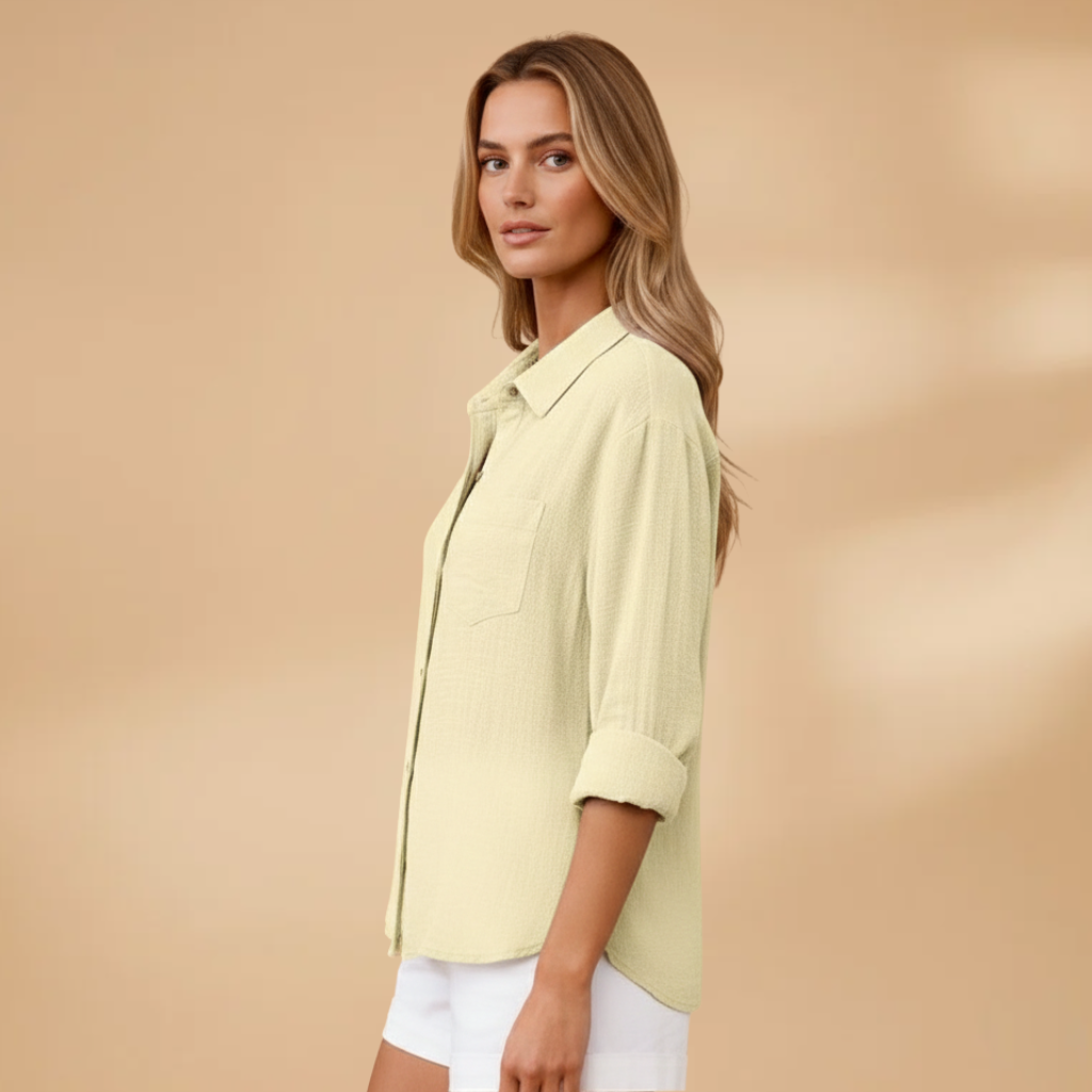 Silvia | Blusa para mujer con botones y manga corta