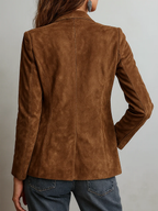 Blazer Vintage Marrón para Mujer