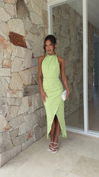 Vestido Largo Plisado