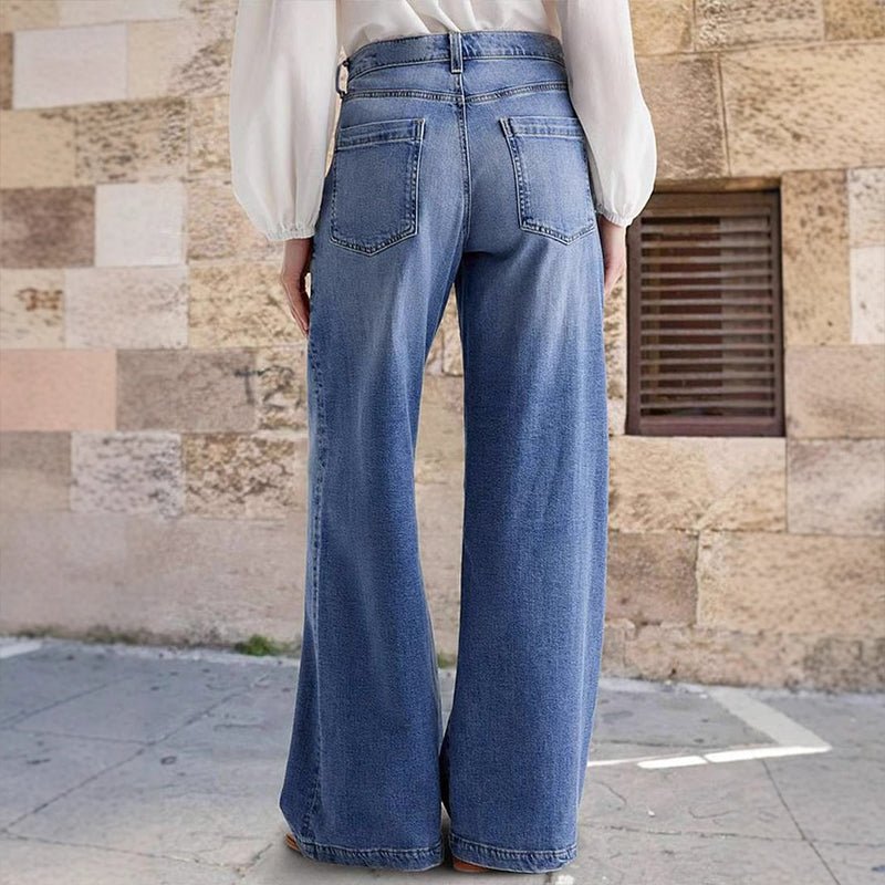 Antonella | Jeans vintage de tiro alto y pierna ancha