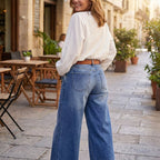 Antonella | Jeans vintage de tiro alto y pierna ancha