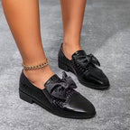Mocasines Ortopédicos de Cuero con Lazo