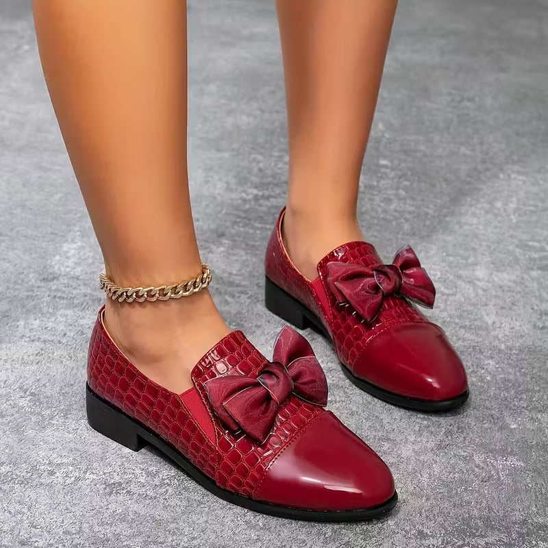 Mocasines Ortopédicos de Cuero con Lazo