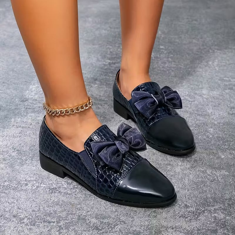 Mocasines Ortopédicos de Cuero con Lazo