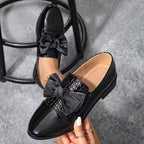 Mocasines Ortopédicos de Cuero con Lazo