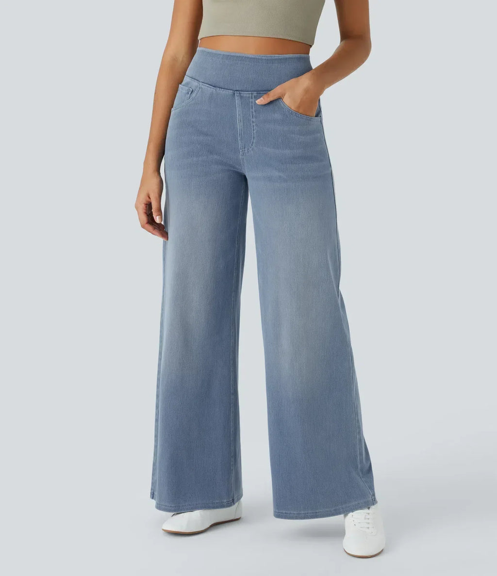 Estela | Pantalón con cintura alta y corte ancho diseño suelto
