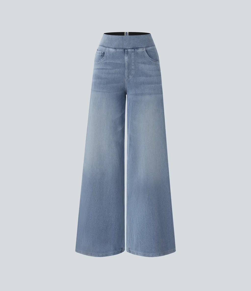 Estela | Pantalón con cintura alta y corte ancho diseño suelto